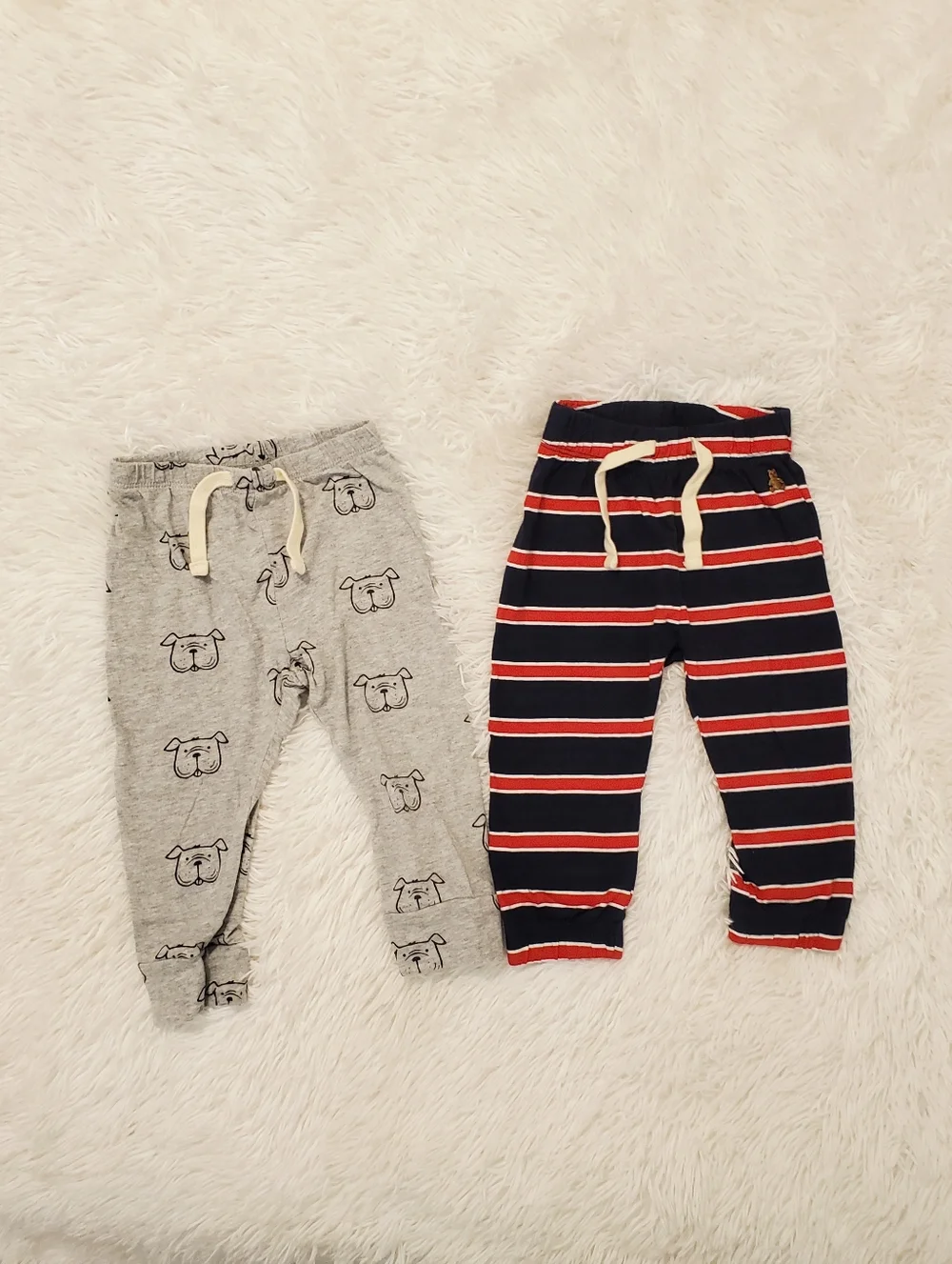 Baby GAP Striped Navy & Gray Jogger Pants 12-18 Months